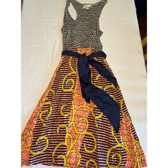 Anthropologie Porridge Flight of the Bees Dress M  Midi A-Line Sleeveless - Picture 1 of 3